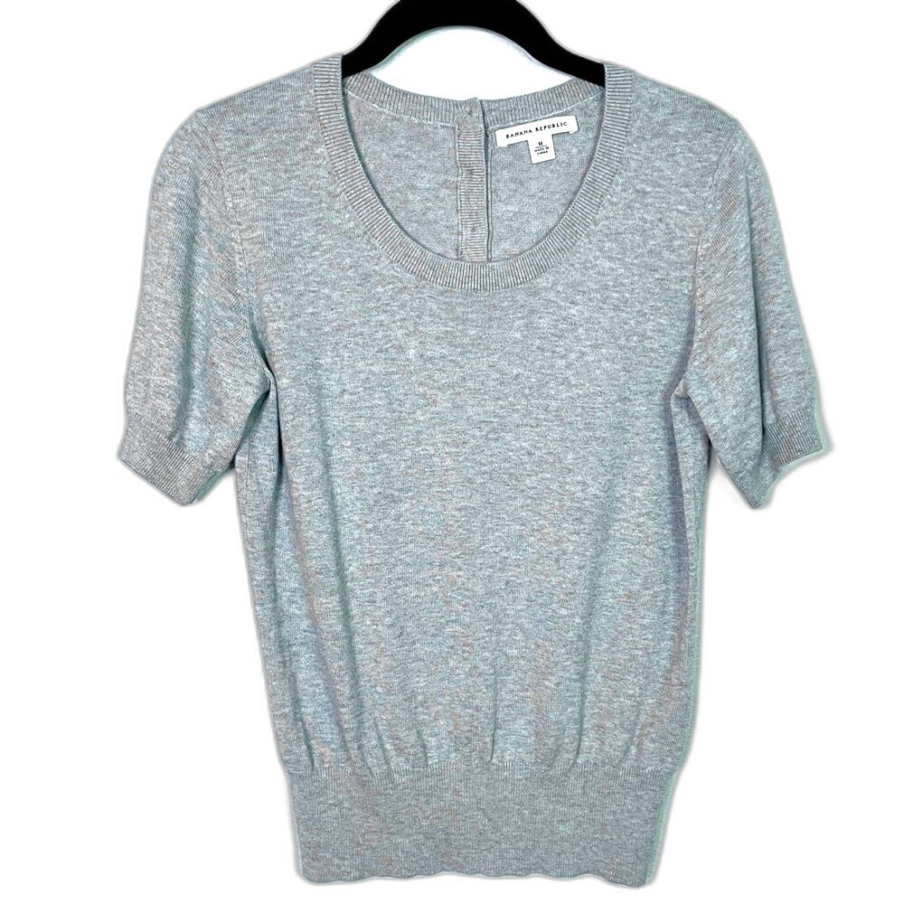 Banana Republic short sleeve scoop neck sweater Sz M